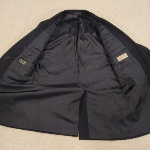 MICHAEL MICHAEL KORS 40L Single Breast Black 100% Wool Blazer Suit Jacket - Picture 11 of 13